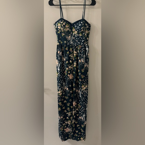 NWT. Band of Gypsies Jumpsuit. Size S. Teal color with floral print. Never worn. - Picture 2 of 5